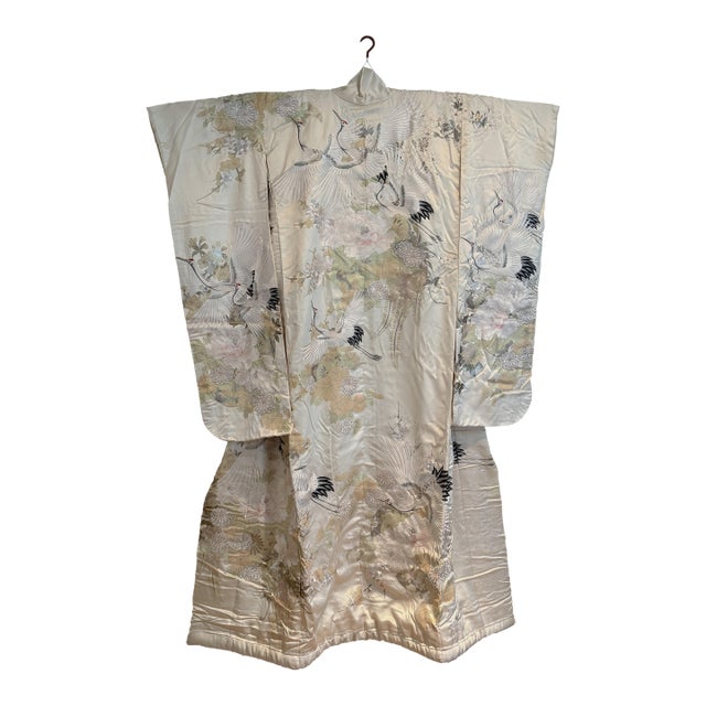 Japanese Vintage Silk Wedding Kimono For Sale