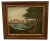 Swedish Artist, Castle & Lake Scene, Oil Painting, Framed For Sale