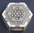 Mid 20th Century Moorish Handcrafted Octagonal Box with White Mosaic Marquetry For Sale - Image 5 of 12