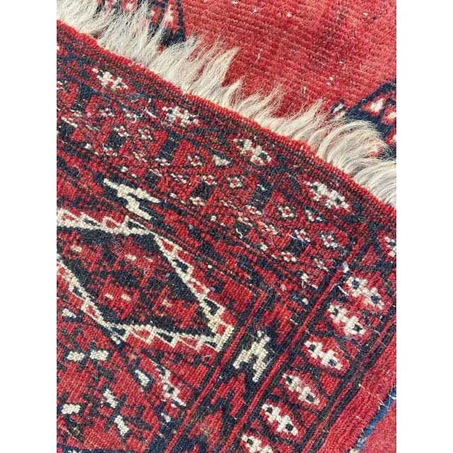 Vintage Bokhara Afghan Rug For Sale - Image 13 of 14