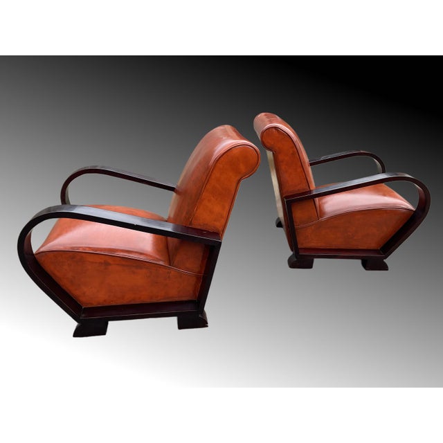 Set of Art Deco Armchairs by Jindřich Halabala For Sale - Image 10 of 18