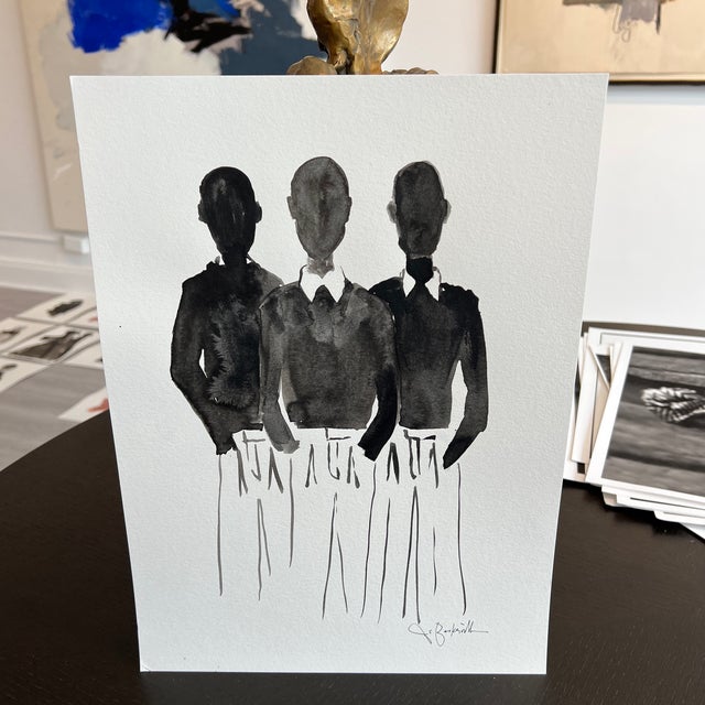 2020s Ink Wash Series by Jo Baskerville For Sale - Image 5 of 12