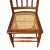1920's Victorian American Chestnut Cane Seat Side Desk Chair For Sale - Image 12 of 17