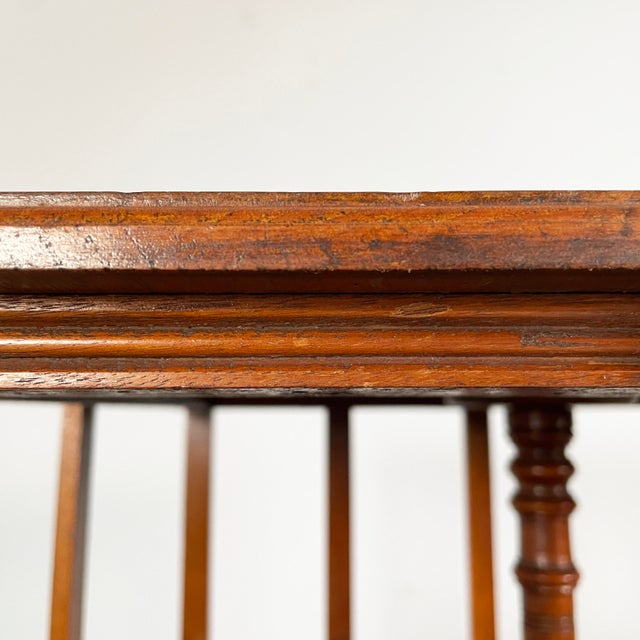 Brown Mid-Century Modern English Revolving Wooden Bookcase, 1940s For Sale - Image 8 of 15