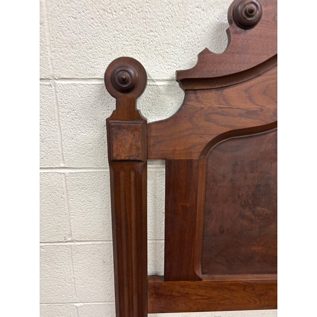 Late 19th Century Antique Full Size Victorian Eastlake Monumental High Back Carved Walnut Bed For Sale - Image 5 of 9