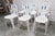 6 MAMBO chairs designed for the Henry Massonet line and manufactured by Stamp in the 1990s. They come in white and blue....