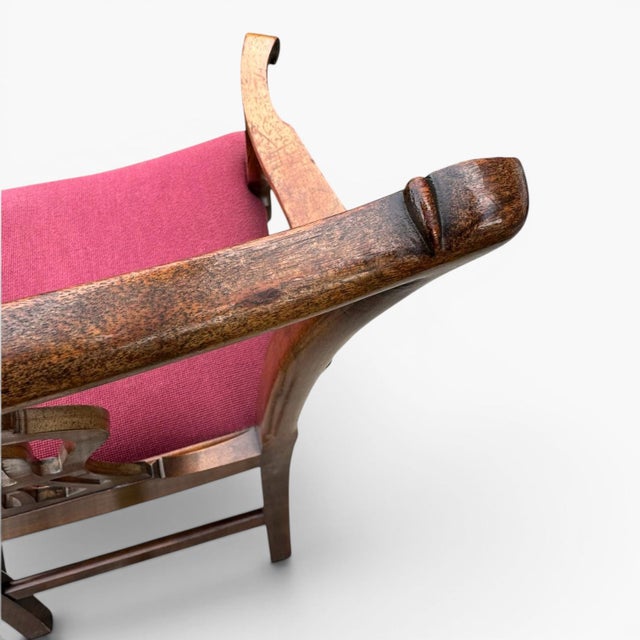 Vintage Saybolt & Cleland Chippendale Mahogany "Devon" Armchair For Sale - Image 10 of 11
