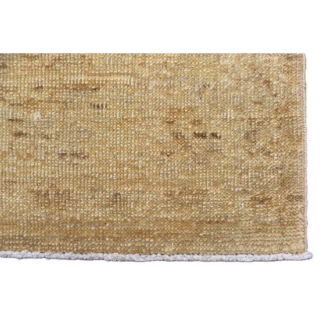 Textile 2'x3' Soft Gold Tabriz Design Hand-Knotted Accent Rug | Ariana Traditional For Sale - Image 7 of 8