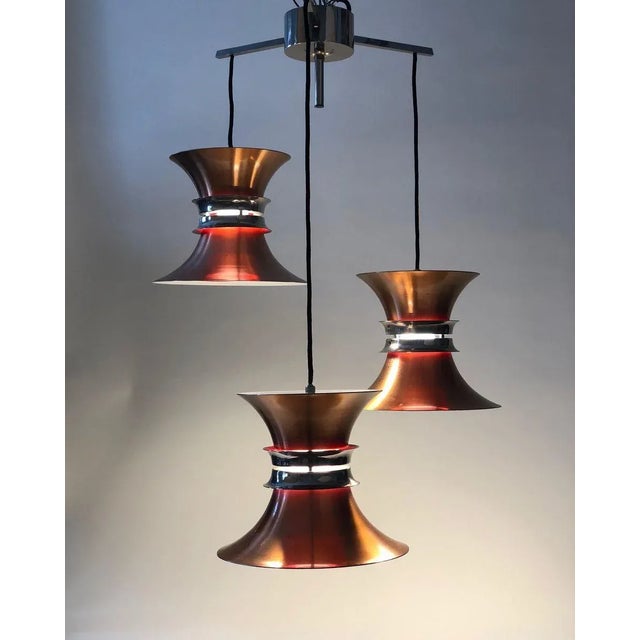 3 Element Pendant Light from Carl Thor for Granhaga, 1960s For Sale - Image 9 of 14