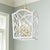 2010s Large Chippendale or Chinoiserie Faux Bamboo Frettework Lantern For Sale - Image 5 of 14