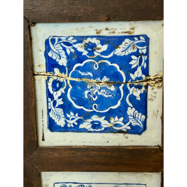 Pair Chinese Framed Tiles Panels For Sale In San Francisco - Image 6 of 9