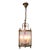 Brown Vintage Round Art Deco Brass and Glass Lantern, 1920 For Sale - Image 8 of 8