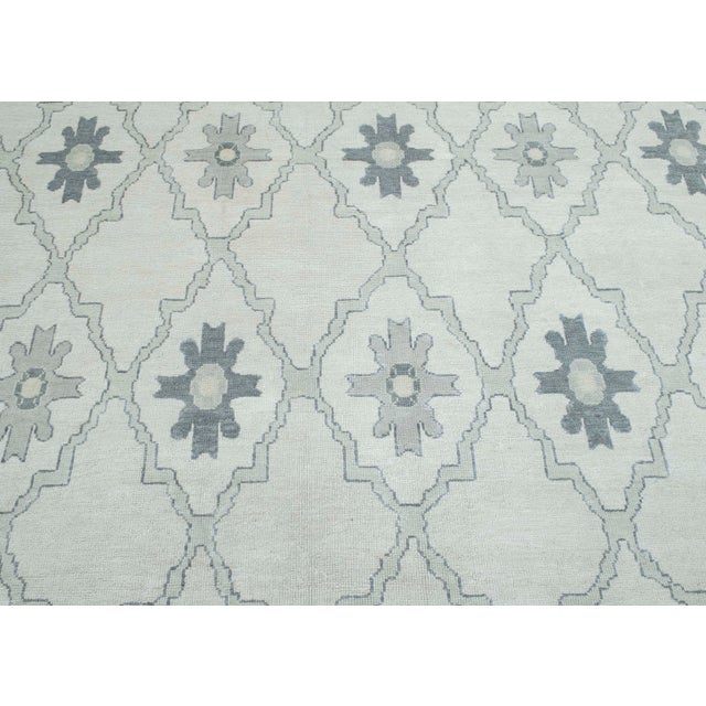Turkish Oushak Rug 12'6" x 14'7" #18099 For Sale In Houston - Image 6 of 8