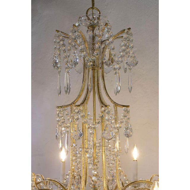 Vintage Chandelier in Golden Metal, 1980s For Sale - Image 11 of 16