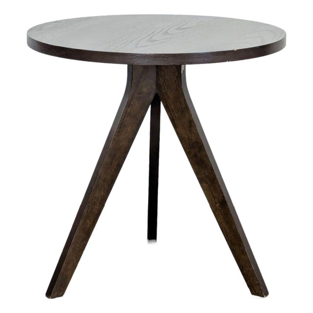 West Elm Tripod Dining Table in Walnut For Sale