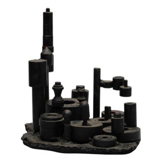 Rudolf Bucholt, Industrial Landscape Sculpture, 1960s, Metal For Sale