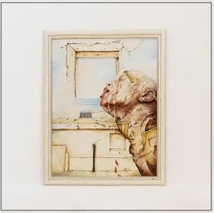 Joseph Laureys, Surrealist Composition, Oil Painting on Panel
