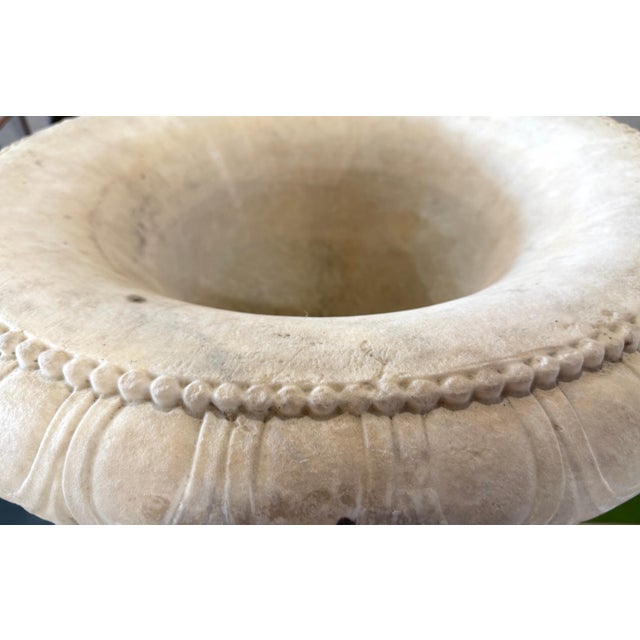 Metal 19th Century Antique Italian Marble Bacchanalian Urns Pair For Sale - Image 7 of 18