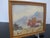 M Johnson Miniature Farmhouse Mountain Landscape Framed Oil Painting For Sale - Image 4 of 6