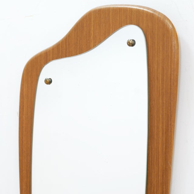 Mid Century Asymmetrical Wall Mirror For Sale - Image 4 of 8