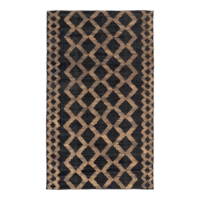 Yogi Natural Black Rug - 8 X 10 For Sale