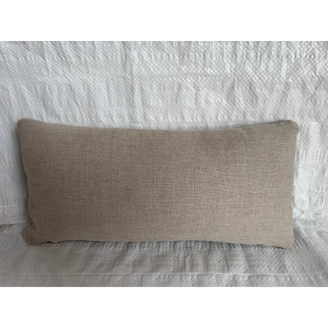 17th Century Flemish Antique Verdure Tapestry Pillow For Sale - Image 4 of 4