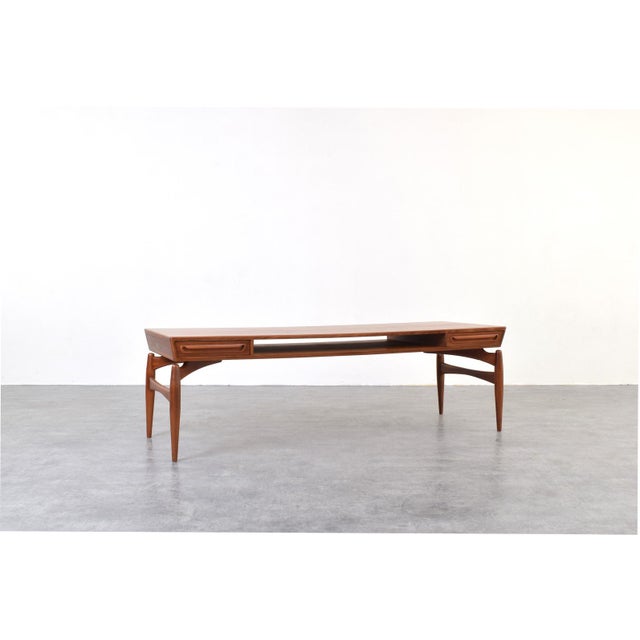 Mid-Century Modern Teak Coffee Table by Johannes Anderen for Trensum Möbelfabrik, 1960s For Sale - Image 16 of 16
