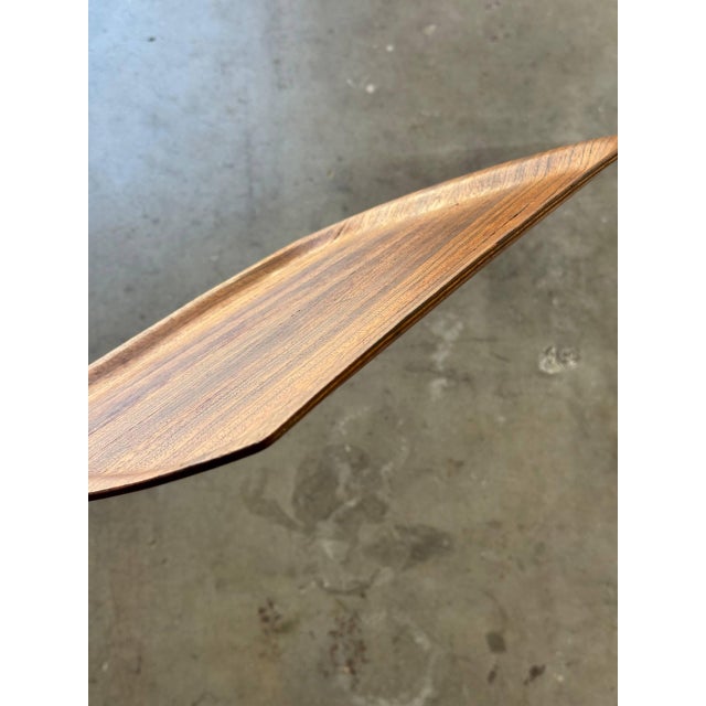 Wood Mid-Century Danish Rosewood Serving Tray – Sculpted Minimalist Design, 1960s For Sale - Image 7 of 10