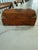 Traditional Vintage Barrel Topped Wooden Box With Brass Anchor Inlay For Sale - Image 3 of 5