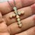 Natural Opal Cross Pendant Necklace 20" 14k WG 4.50 CT Certified For Sale - Image 10 of 11