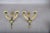 Gold Gilt Bronze Double-Arm Wall Sconces with Frosted Glass Shades, 1950s, Set of 2 For Sale - Image 8 of 18