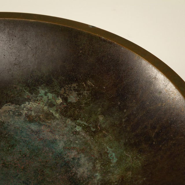 Art Deco Disko Metal Bowl by Just Andersen, 1930s For Sale - Image 9 of 13
