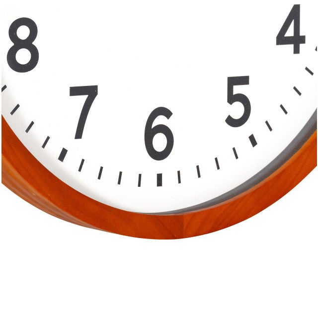 Wood Warren Wall Clock For Sale - Image 7 of 10