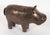 Mid 20th Century Dimitri Omersa Leather Hippopotamus Footstool With Original Label For Sale - Image 5 of 9