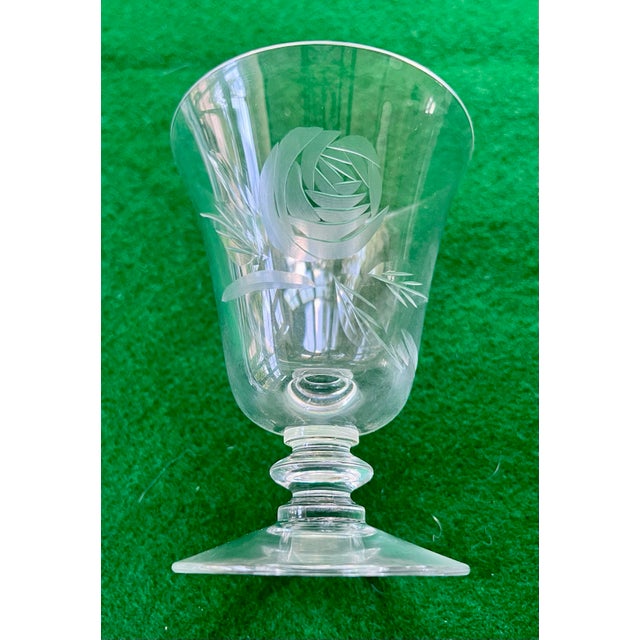 Glass 1950s Vintage Fostoria Cordial Glasses - Set of 8 For Sale - Image 7 of 9