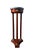 Vintage Bombay Company Regency-Style Mahogany Pedestal Stand With Green Marble Top For Sale - Image 6 of 10