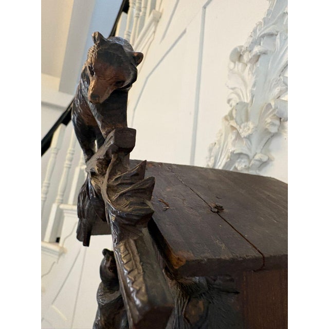 Antique Black Forest Carved Bear Cuckoo Clock, 1880 For Sale - Image 17 of 18