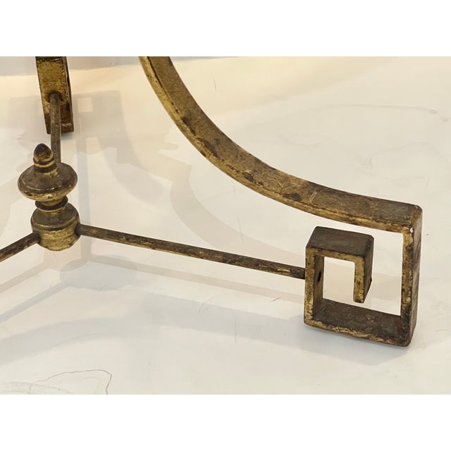 French Beaded Top Wrought Iron Table by Maison Huret, Circa 1865 For Sale - Image 11 of 15