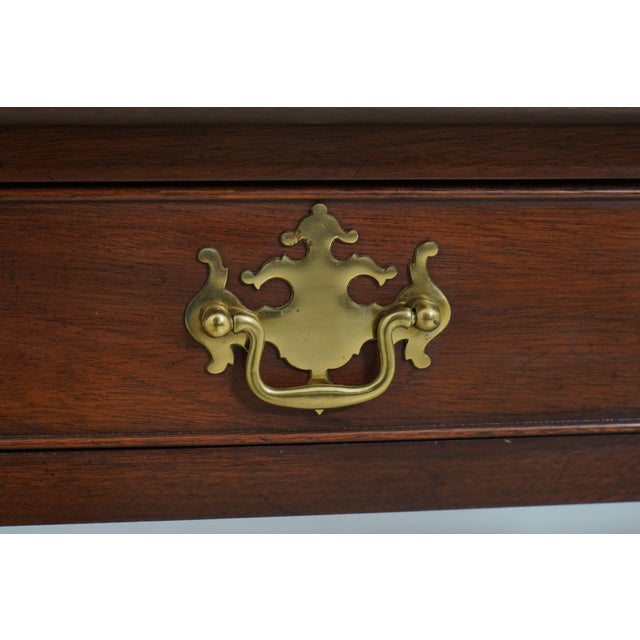 Wood Kittinger Colonial Williamsburg 1 Drawer Mahogany Desk For Sale - Image 7 of 12