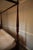 Late 20th Century Traditional Queen Size Wooden Four Poster Canopy Pediment Rice Bedframe For Sale - Image 5 of 6