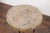 Antique French 1920s Faux-Bois Stone Round Side Table on Custom-Made Iron Base For Sale - Image 9 of 10