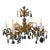 Vintage Spanish Brass Chandelier Featuring Cherubs For Sale