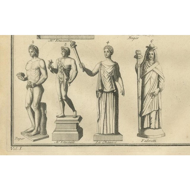 Early 18th Century After Bernard de Montfaucon, Classical Relief Frieze Bacchic Procession, 1721, Engraving For Sale - Image 5 of 9