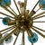 Sputnik Lamp with Murano Turquoise Bubbles, 1960s For Sale - Image 7 of 8