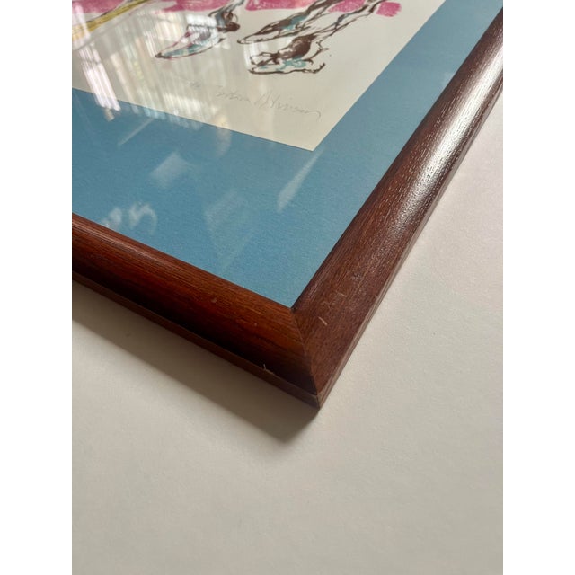 1980's Barbara Robinson California Artist Serigraph Pencil Signed & Numbered For Sale - Image 4 of 5