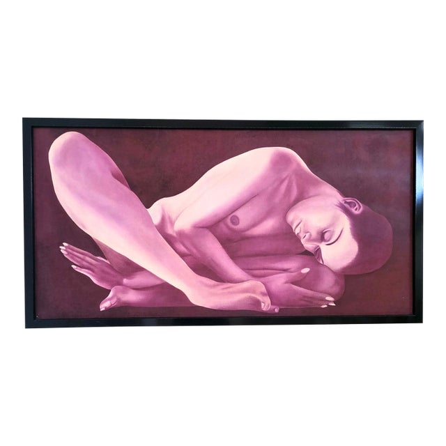 Late 20th Century Modern Figurative "Lady Naked" Wall Art – Laura Berger Style For Sale