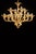 Contemporary Modern Amber Linear Murano Glass Gold Chandelier For Sale - Image 6 of 6