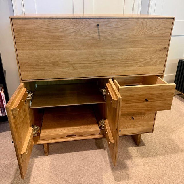 Room & Board Hudson Office Armoire with Wood Base This piece is the perfect work-from-home solution. By day, it’s a...