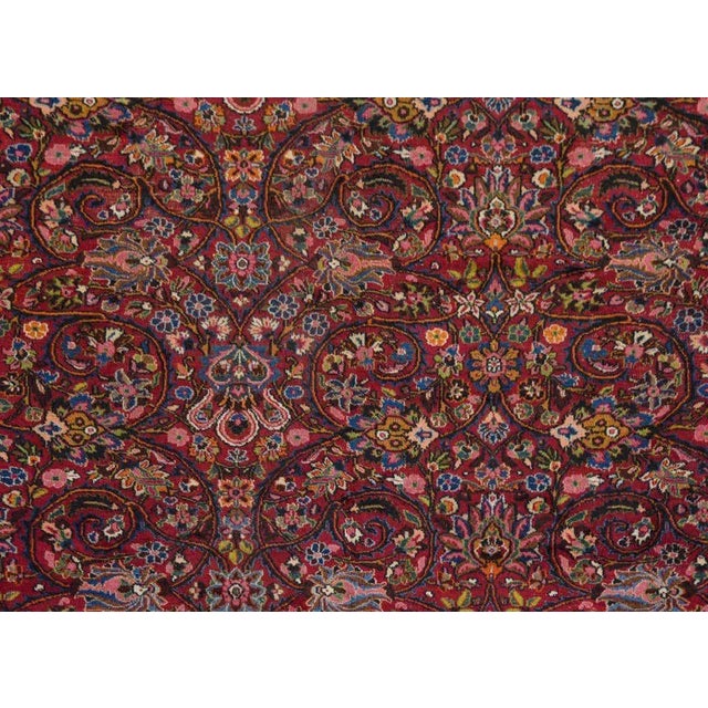 Mid 20th Century Grande Vintage Mashad Rug For Sale - Image 5 of 11