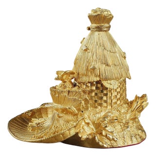 Antique Gilt Bronze Inkwell, 1820 For Sale
